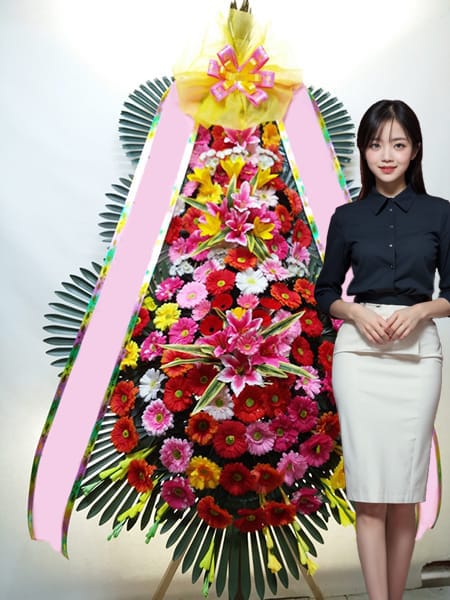 ICT밸리컨벤션 3단화환 고급형